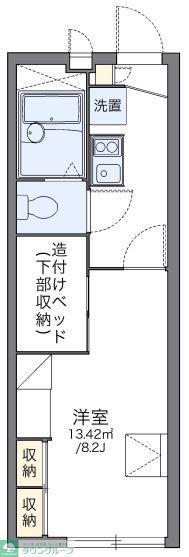 レオパレスフルハウス(1K/1階)の間取り写真