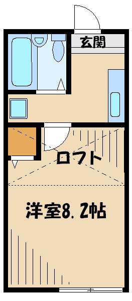 三和コーポ(1K/2階)の間取り写真