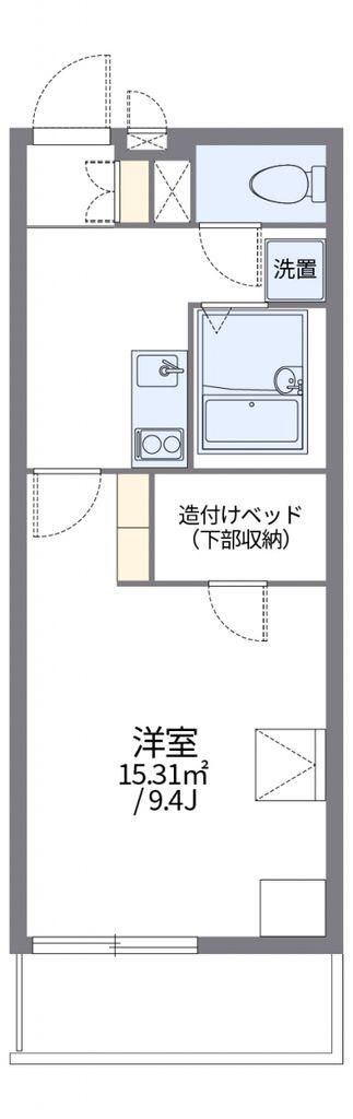 レオパレスボヌールドゥマン(1K/3階)の間取り写真