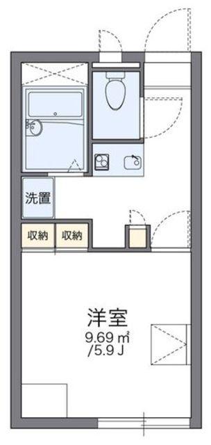 レオパレスASAHI(1K/2階)の間取り写真