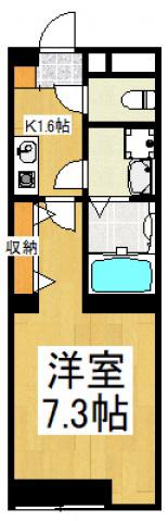 BUENA-MAISON久米川(1K/3階)の間取り写真