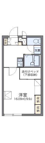 レオパレスドリーム坂出(1K/2階)の間取り写真