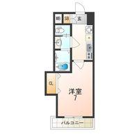 LUXE大正(1K/4階)の間取り写真