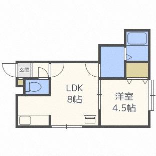 クラシックIII(1LDK/3階)の間取り写真
