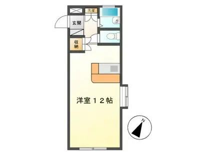 メゾンド・ヴェール(ワンルーム/3階)の間取り写真