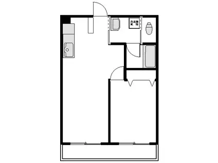 レジェンド21(2DK/3階)の間取り写真