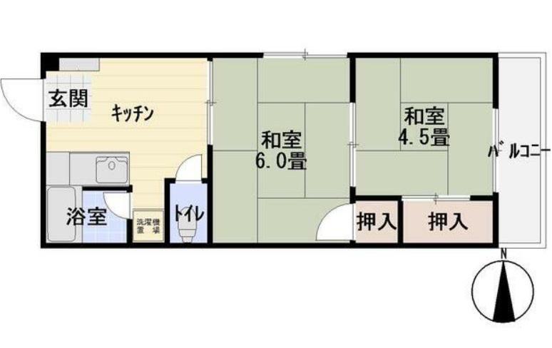 千代田ビル(2DK/3階)の間取り写真