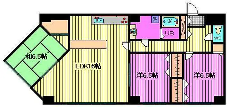 ガルボ大宮宮町 3階階 間取り