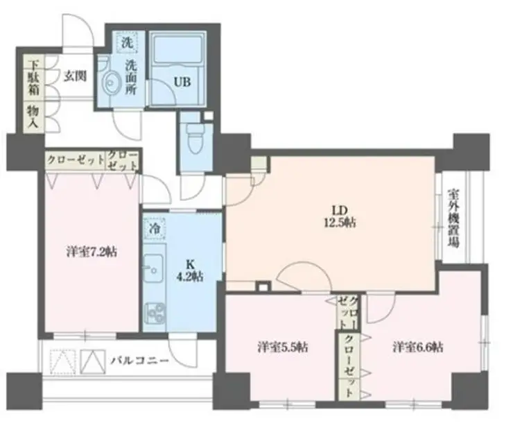 ドゥーエ横浜駅前 16階階 間取り