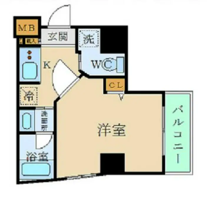 XEBEC門前仲町 6階階 間取り