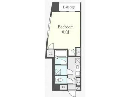 プロデフォンテ(1K/1階)の間取り写真