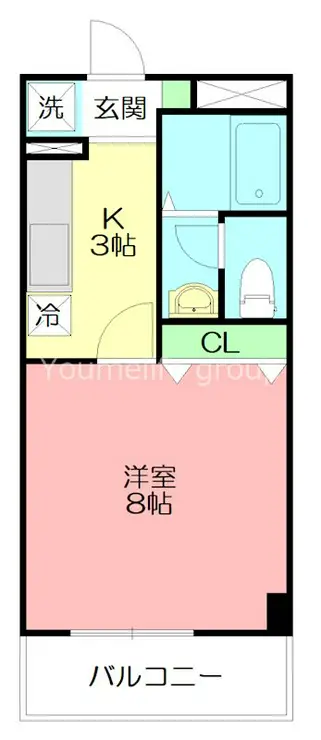 ベルクレスト 3階階 間取り
