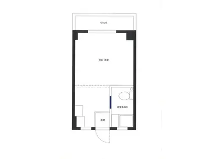 ハイツユーカリ(1K/3階)の間取り写真
