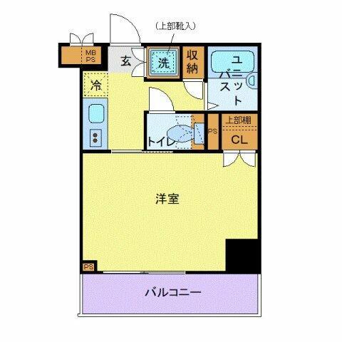 ルーブル池上参番館(1K/5階)の間取り写真