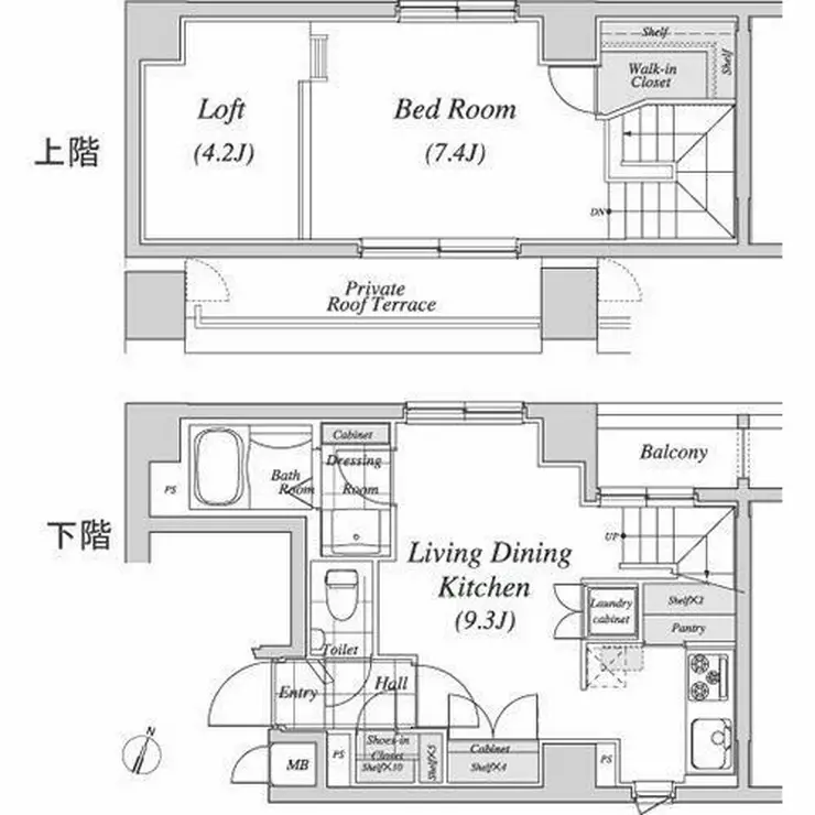 レジディア神田 12階階 間取り