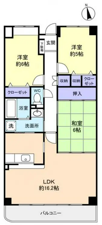 エクシード八千代中央 3階階 間取り