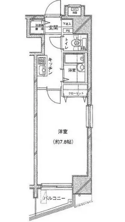 メインステージ茅場町 4階階 間取り