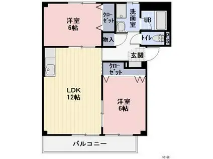 サープラスリッパーII(2LDK/1階)の間取り写真