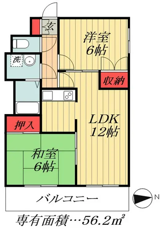 プラチナKODAヒルズ 7階階 間取り
