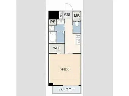 豊田駅前ビル(1K/3階)の間取り写真