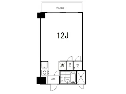 ルイマーブル乃木坂(ワンルーム/3階)の間取り写真