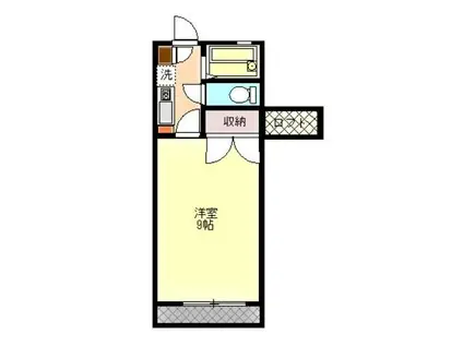 コスモハウス南光台(1K/2階)の間取り写真