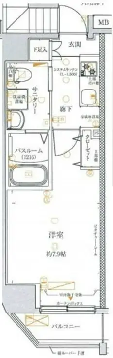 CREVISTA中板橋 7階階 間取り