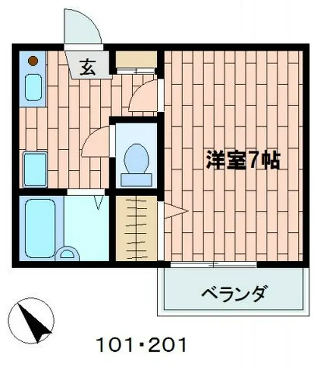 サントピアKII 2階階 間取り