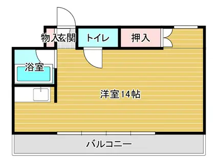 シーマ神水(ワンルーム/5階)の間取り写真