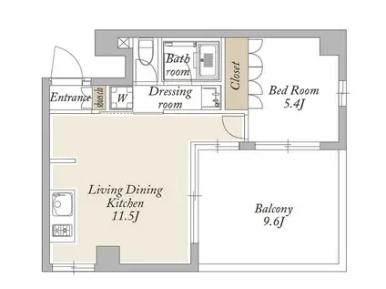 TAS上北沢レジデンス(1LDK/3階)の間取り写真