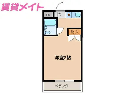 サンコートSUZUKA(ワンルーム/4階)の間取り写真