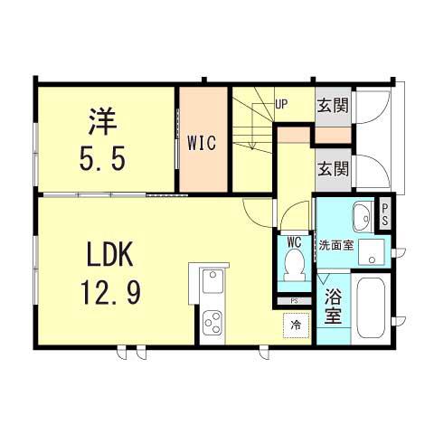 エトワール(1LDK/1階)の間取り写真