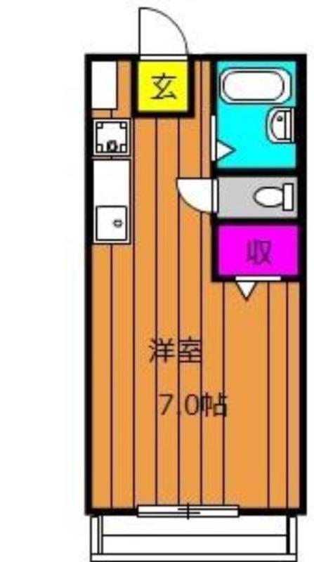 グランデカーサ(ワンルーム/3階)の間取り写真