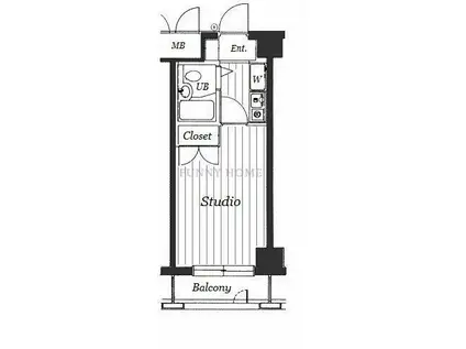 ガラ・シティ高井戸(1K/5階)の間取り写真