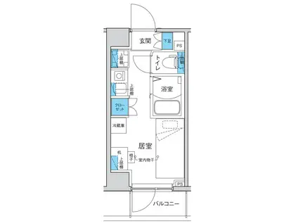 キャンパスヴィレッジ小竹向原(ワンルーム/2階)の間取り写真