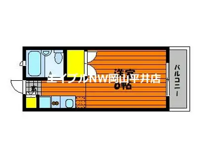 アーバンライフ高屋I(1K/3階)の間取り写真