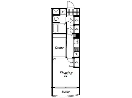 ペイザージュ代田(2K/3階)の間取り写真