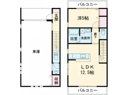 グレースレジデンスII(1LDK/1階)の間取り写真