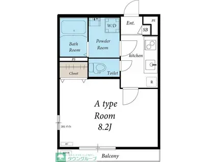 リブリ・メゾン・樹(1K/2階)の間取り写真