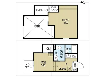 エクル海運町(ワンルーム/2階)の間取り写真