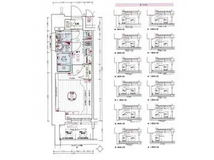 エステムコート名古屋グロース(1K/12階)の間取り写真