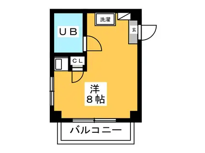 シャンブル南大塚(ワンルーム/3階)の間取り写真