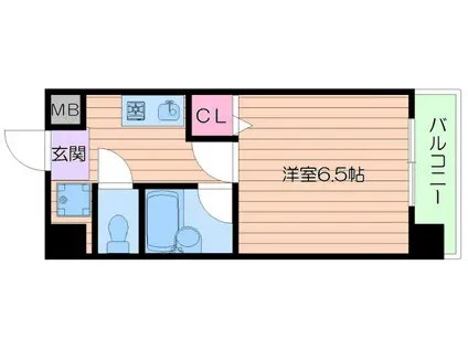 ソフィアコート(1K/4階)の間取り写真