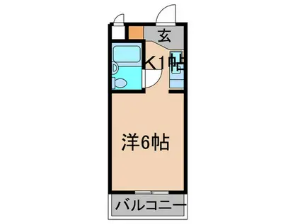 ダイドーメゾン西宮北口III(1K/4階)の間取り写真