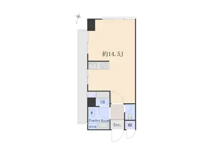 八雲ファミリーハイム(ワンルーム/3階)の間取り写真