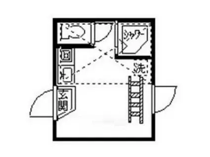 レジデンス西荻(ワンルーム/2階)の間取り写真
