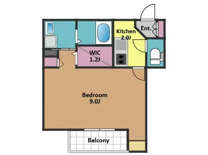 エム.エルフ(1K/3階)の間取り写真