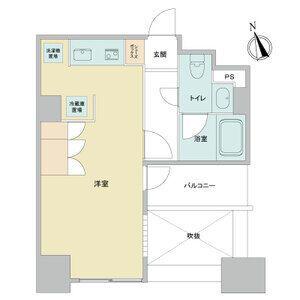 ドゥーエ大須(ワンルーム/5階)の間取り写真