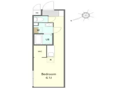 SHOKEN VILLA玉川学園I(ワンルーム/1階)の間取り写真