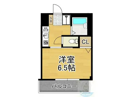 FSビル(1K/2階)の間取り写真